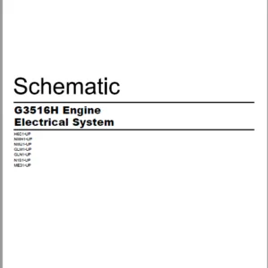 EN CAT Engine - Generator Set G3516H Engine Electrical System  Schematic Manual - PDF DOWNLOAD