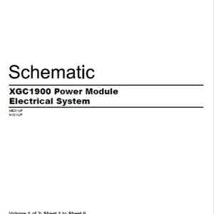 EN CAT Engine - Generator Set XGC1900 Power Module Electrical System Schematic Manual - PDF DOWNLOAD