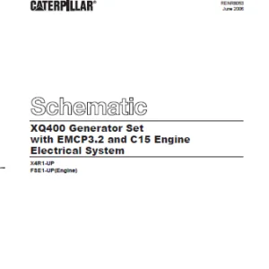 EN CAT Engine - Generator Set XQ400 Electrical System with EMCP3.2 C15 Engine   Schematic Manual - PDF DOWNLOAD