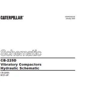 EN CAT Paving  CB-225D VIBRATORY COMPACTORS HYDRAULIC SCHEMATIC  Hydraulic Schematic  Manual - PDF DOWNLOAD
