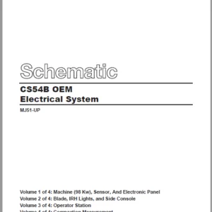 EN CAT Paving  CS54B OEM Compactor  Electric Schematic Manual - PDF DOWNLOAD