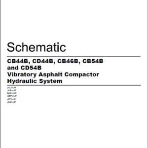 EN CAT Paving Compactor B44B CD44B CB46B CB54B CD54B Vibratory Asphalt Hydraulic Schematic  Manual - PDF DOWNLOAD