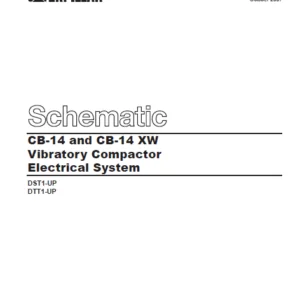 EN CAT Paving Compactor CB-14 CB-14 XW Vibratory 260-  Electric Schematic Manual - PDF DOWNLOAD