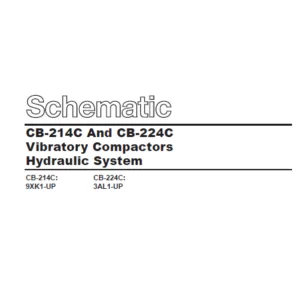 EN CAT Paving Compactor CB-214C And CB-224C Vibratory  Hydraulic Schematic  Manual - PDF DOWNLOAD