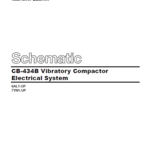 EN CAT Paving Compactor CB-434B Vibratory KENR2619 Electric Schematic Manual  - PDF DOWNLOAD