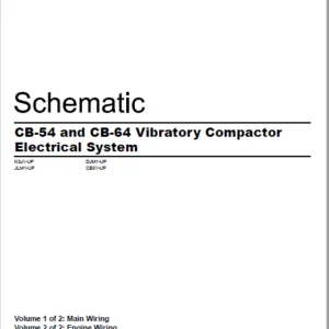 EN CAT Paving Compactor CB-54 CB-64 Vibratory  Electric Schematic Manual - PDF DOWNLOAD