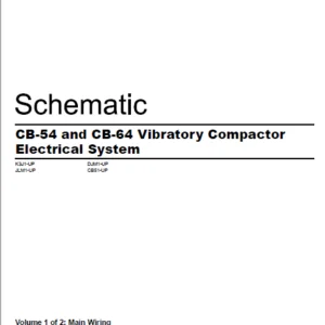 EN CAT Paving Compactor CB-54 CB-64 Vibratory  Electric Schematic Manual - PDF DOWNLOAD