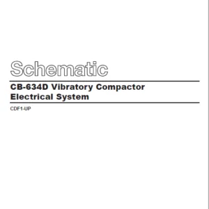 EN CAT Paving Compactor CB-634D Vibratory Electric Schematic  Manual - PDF DOWNLOAD