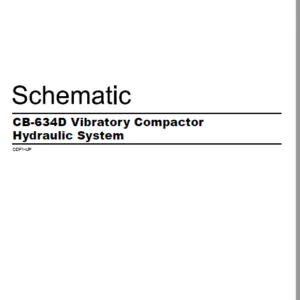 EN CAT Paving Compactor CB-634D Vibratory  Hydraulic Schematic  Manual - PDF DOWNLOAD