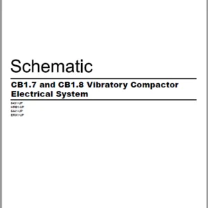 EN CAT Paving Compactor CB1.7 CB1.8 Vibratory   Electric Schematic Manual - PDF DOWNLOAD