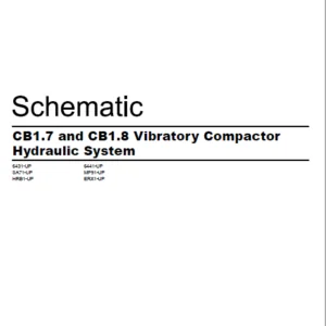 EN CAT Paving Compactor CB1.7 CB1.8 Vibratory  Hydraulic Schematic  Manual - PDF DOWNLOAD