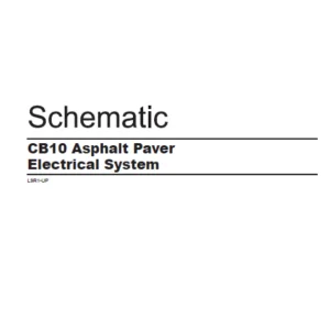 EN CAT Paving Compactor CB10 Asphalt Paver 528 Electric Schematic  Manual - PDF DOWNLOAD