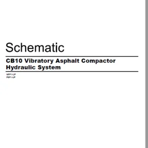 EN CAT Paving Compactor CB10 Vibratory Asphalt Compactor Hydraulic System Schematic Manual - PDF DOWNLOAD