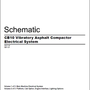 EN CAT Paving Compactor CB10 Vibratory Asphalt Electrical System   Hydraulic Schematic  Manual - PDF DOWNLOAD