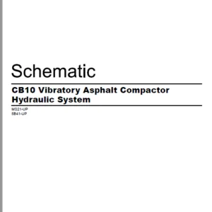 EN CAT Paving Compactor CB10 Vibratory Asphalt  Hydraulic Schematic  Manual - PDF DOWNLOAD