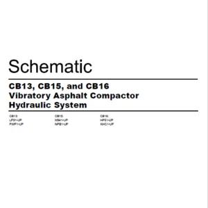 EN CAT Paving Compactor CB13 CB15 CB16 Vibratory Asphalt   Hydraulic Schematic  Manual  - PDF DOWNLOAD