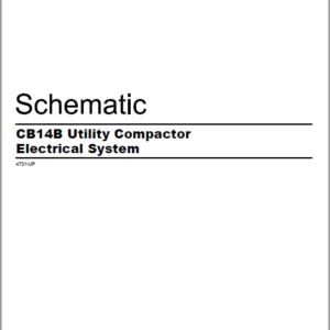 EN CAT Paving Compactor CB14B  Electric Schematic  Manual - PDF DOWNLOAD