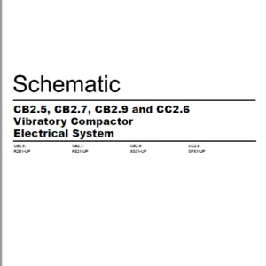 EN CAT Paving Compactor CB2.5 CB2.7 CB2.9 CC2.6 Vibratory  Electric Schematic  Manual - PDF DOWNLOAD