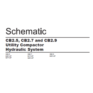 EN CAT Paving Compactor CB2.5 CB2.7 CB2.9 Hydraulic Schematic Manual ...