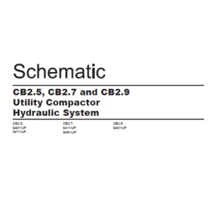 EN CAT Paving Compactor CB2.5 CB2.7 CB2.9 Hydraulic Schematic  Manual - PDF DOWNLOAD