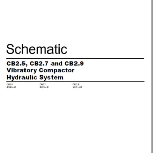 EN CAT Paving Compactor CB2.5 CB2.7 CB2.9 Vibratory  Hydraulic Schematic  Manual - PDF DOWNLOAD