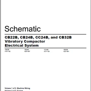 EN CAT Paving Compactor CB22B CB24B CC24B CB32B Vibratory  Electric Schematic  Manual - PDF DOWNLOAD