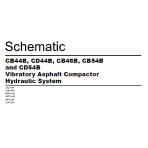 EN CAT Paving Compactor CB44B CD44B CB46B CB54B CD54B Vibratory Asphalt  Hydraulic Schematic  Manual - PDF DOWNLOAD