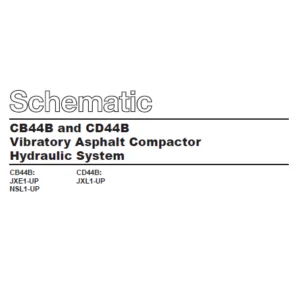 EN CAT Paving Compactor CB44B CD44B Vibratory Asphalt  Hydraulic Schematic Manual - PDF DOWNLOAD