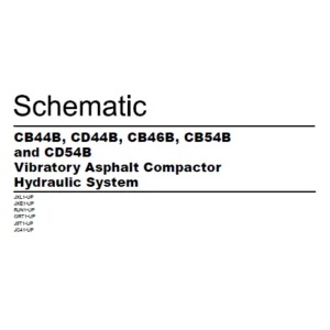 EN CAT Paving Compactor CB44B CD54B Vibratory Asphalt  Hydraulic Schematic  Manual - PDF DOWNLOAD