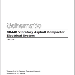 EN CAT Paving Compactor CB44B Vibratory Asphalt  Electric Schematic  Manual - PDF DOWNLOAD