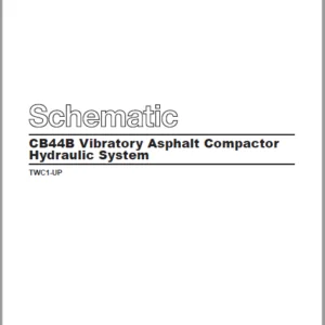 EN CAT Paving Compactor CB44B Vibratory Asphalt   Hydraulic Schematic Manual - PDF DOWNLOAD