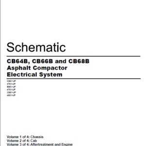 EN CAT Paving Compactor CB64B CB66B CB68B Asphalt  Electric Schematic  Manual - PDF DOWNLOAD