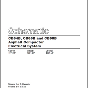 EN CAT Paving Compactor CB64B CB66B CB68B Asphalt  Electric Schematic  Manual - PDF DOWNLOAD