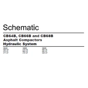 EN CAT Paving Compactor  CB64B  CB66B and CB68B Asphalt Compactors Hydraulic System Schematic Manual - PDF DOWNLOAD