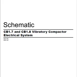 EN CAT Paving Compactor CB7 CB8 Vibratory Asphalt  Electric Schematic Manual - PDF DOWNLOAD