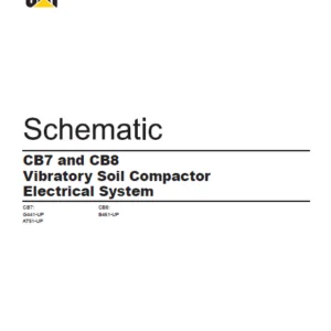 EN CAT Paving Compactor CB7 CB8 Vibratory Asphalt  Electric Schematic  Manual - PDF DOWNLOAD