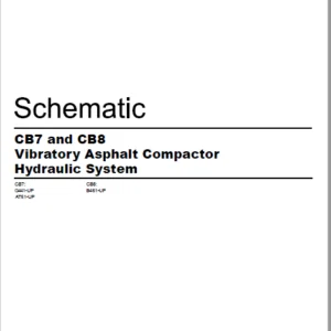EN CAT Paving Compactor CB7 CB8 Vibratory Asphalt   Hydraulic Schematic Manual - PDF DOWNLOAD