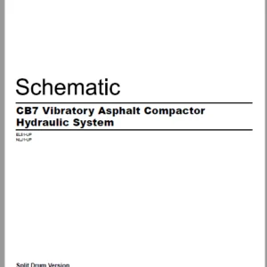 EN CAT Paving Compactor CB7 Vibratory Asphalt Split Drum Version  Hydraulic Schematic  Manual - PDF DOWNLOAD