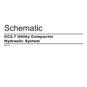 EN CAT Paving Compactor CC2.7 Hydraulic Schematic Manual - PDF DOWNLOAD