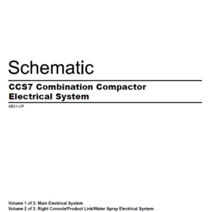 EN CAT Paving Compactor CCS7 Combination  Electric Schematic  Manual - pdf download