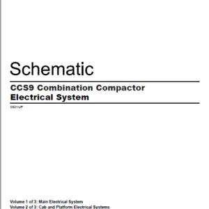 EN CAT Paving Compactor CCS9 Combination 500 Electric Schematic  Manual - PDF DOWNLOAD