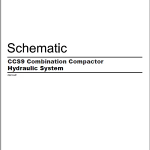 EN CAT Paving Compactor CCS9 Combination  Hydraulic Schematic Manual - PDF DOWNLOAD