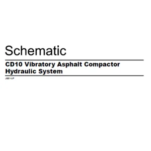 EN CAT Paving Compactor CD10 Vibratory Asphalt Solid Drum Version  Schematic Manual - PDF DOWNLOAD