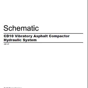 EN CAT Paving Compactor CD10 Vibratory Asphalt Split Drum Version   Hydraulic Schematic  Manual - PDF DOWNLOAD