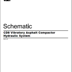 EN CAT Paving Compactor CD8 Vibratory Asphalt Compactor Hydraulic System Hydraulic Schematic Manual - pdf download