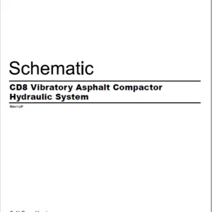 EN CAT Paving Compactor CD8 Vibratory Asphalt Split Drum Version   Hydraulic Schematic  Manual - PDF DOWNLOAD