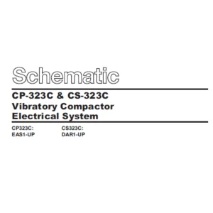 EN CAT Paving Compactor CP-323C CS-323C Vibratory  Electric Schematic Manual - PDF DOWNLOAD