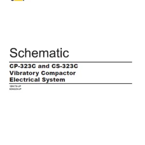 EN CAT Paving Compactor CP-323C CS-323C Vibratory  M0130753 Electric Schematic  Manual - PDF DOWNLOAD
