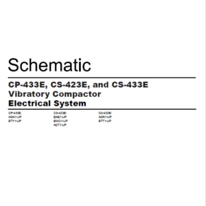 EN CAT Paving Compactor CP-433E CS-423E CS-433E Vibratory  Electric Schematic  Manual - Pdf Download