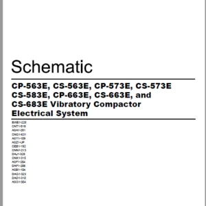 EN CAT Paving Compactor CP-563E CS-563E CP-573E CS-573E CS-583E CP-663E CS-663E CS-683E Vibratory Electric Schematic Manual